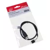 USB-kaabel Akasa 0,4 m USB A must