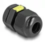 Kaabelliitmik M12 DELOCK ventilatsiooniga IP68, plastik, must, 2 tk
