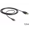 USB-kaabel DeLOCK USB 2.0-A – USB micro-B 1,5 m