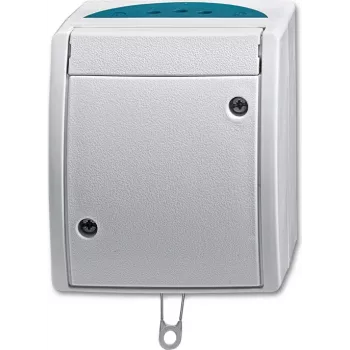 BUSCH JAEGER 2CKA001383A0141 - Zugkettenschalter - Hõbedane - IP44 - RoHS CE - 250 V - 74 mm