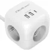 Toitepistik QOLTEC 52547 3× vahelduvvoolupistikupesa, 2× USB-A, 1× USB-C PD 20W