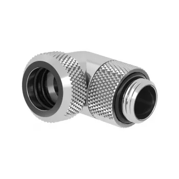 Barrow Multi-Link Adapter Connector 90 kraadi G1/4 AG kuni 12 mm AD kõvatorule – Pööratav, hõbedane (TWT90KND-K12 s)