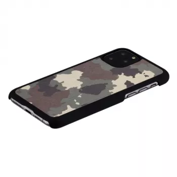 Man and wood nutitelefoni ümbris iPhone 11 Pro'le — must kamuflaažkaitsekate