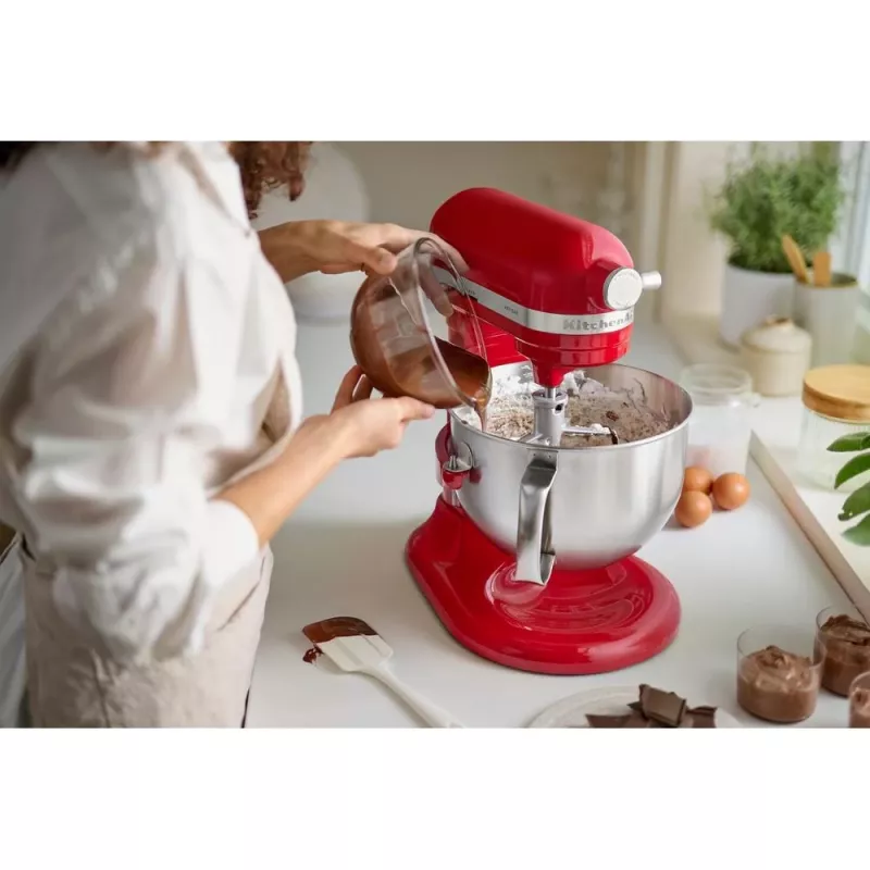 KitchenAid 5KSM60SPXEER lauamikser 375 W Hall, Punane, Roostevaba teras