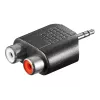 Goobay | RCA-adapter. AUX-pistik 3,5 mm isane kahele stereoemasele | 11604