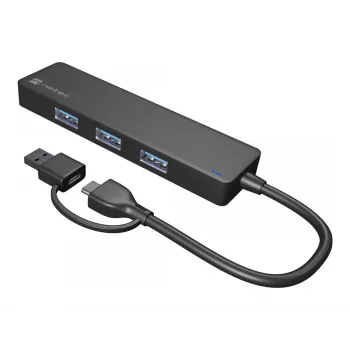 USB-jaotur NATEC Mayfly USB 3.2 Gen 1 Type-A USB-C 5000 Mbit/s Must
