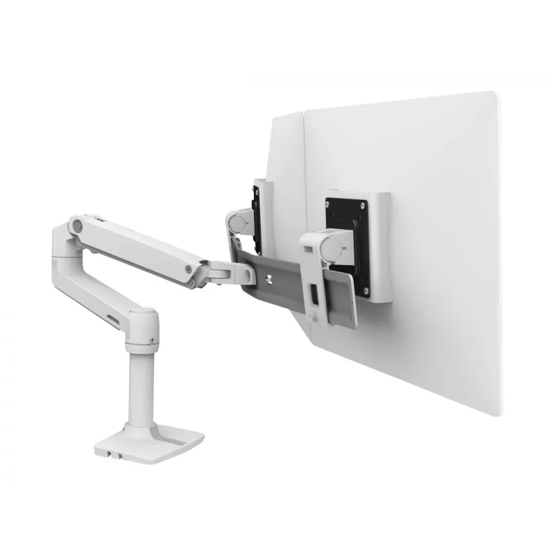 Lauakinnitus Ergotron LX seeria kahe otsese kuvari hoide 63,5 cm (25 tolli) valge
