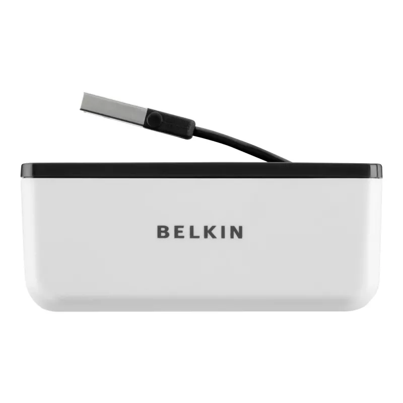 Belkin USB 2.0 4-Port Travel Hub, hõbedane, F4U021bt