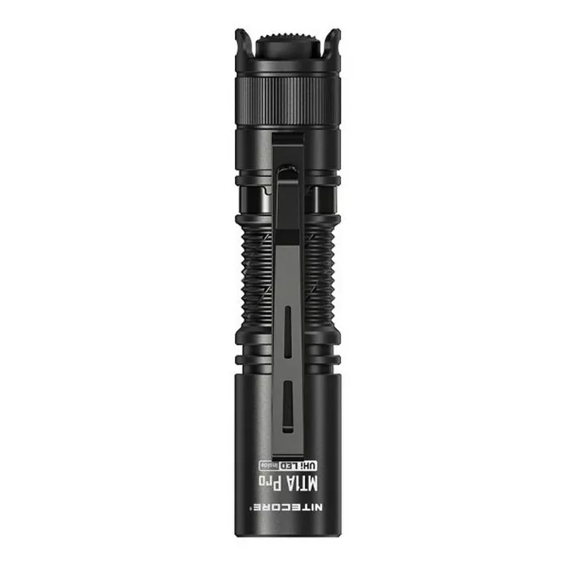 Käsilamp Nitecore MT1A Pro — LED 50 lm, USB-laetav, 1100 mAh, alumiinium, veekindel, põrutuskindel, must