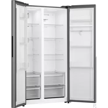 Gorenje HZF55082 NRS917E41XWD G400, eraldiseisev, Ameerika tüüpi uks, hall, 2 ust, puutetundlik, LED