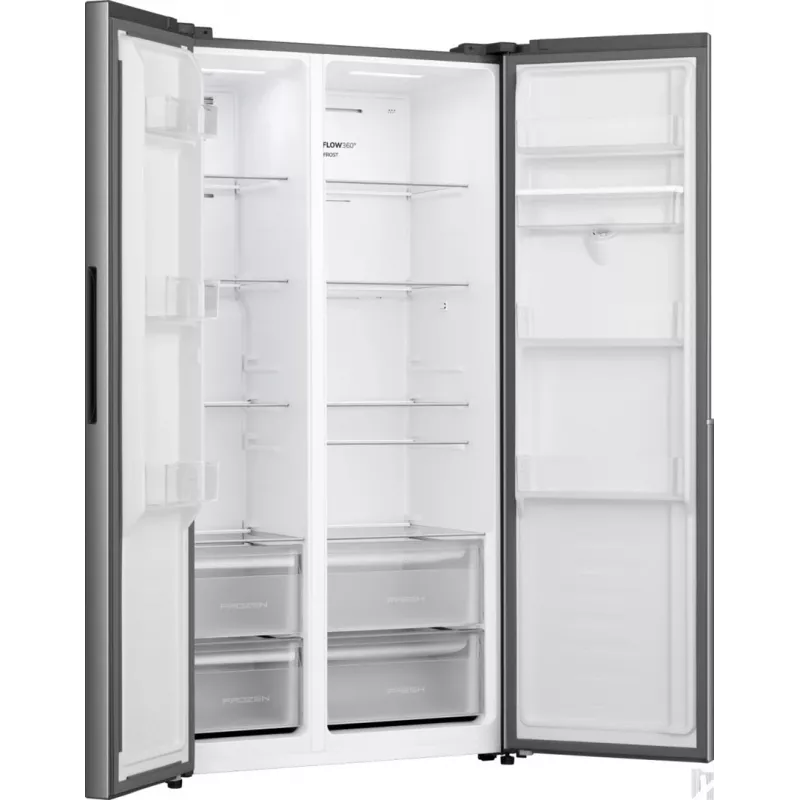 Gorenje HZF55082 NRS917E41XWD G400, eraldiseisev, Ameerika tüüpi uks, hall, 2 ust, puutetundlik, LED