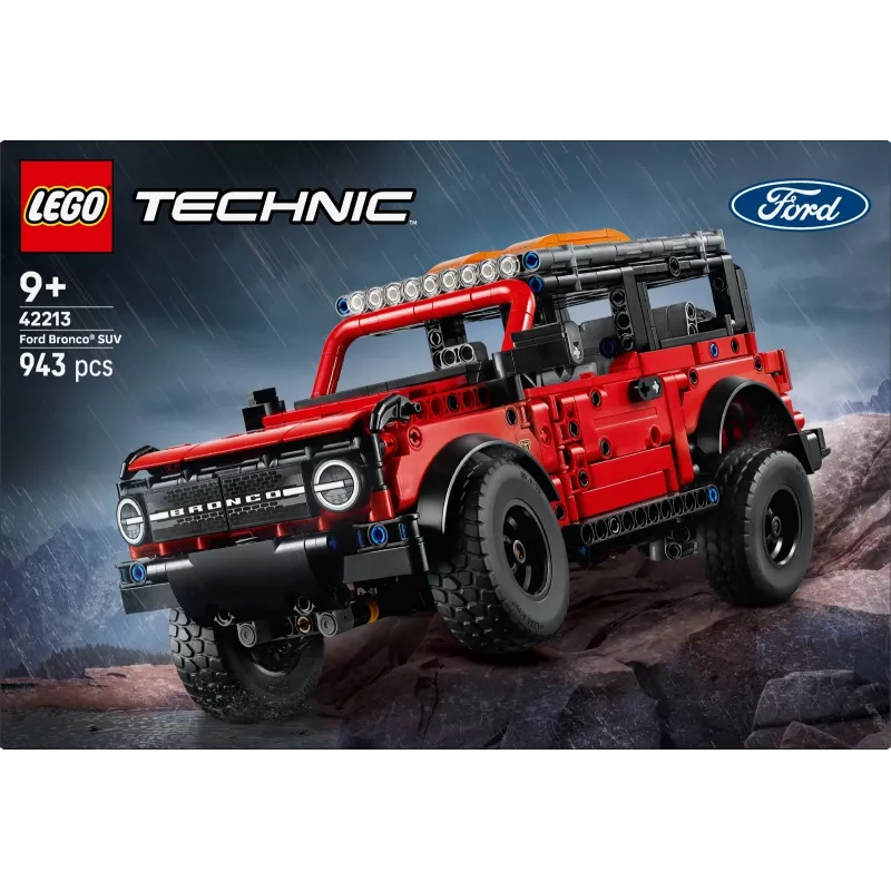 LEGO Technic konstruktsioonikomplekt Ford Bronco Off-Roader 4x4 mudel 42213 — 943 tükki, vanus 9+