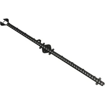 Montagesteg 1m Rasterabstand 10mm Kunsstoff Must (19805220)