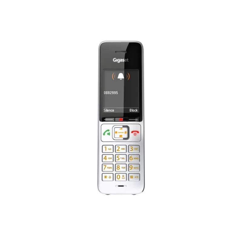 Gigaset COMFORT 500HX duo Analoog/DECT telefon Kõne tuvastus Must, Hõbedane