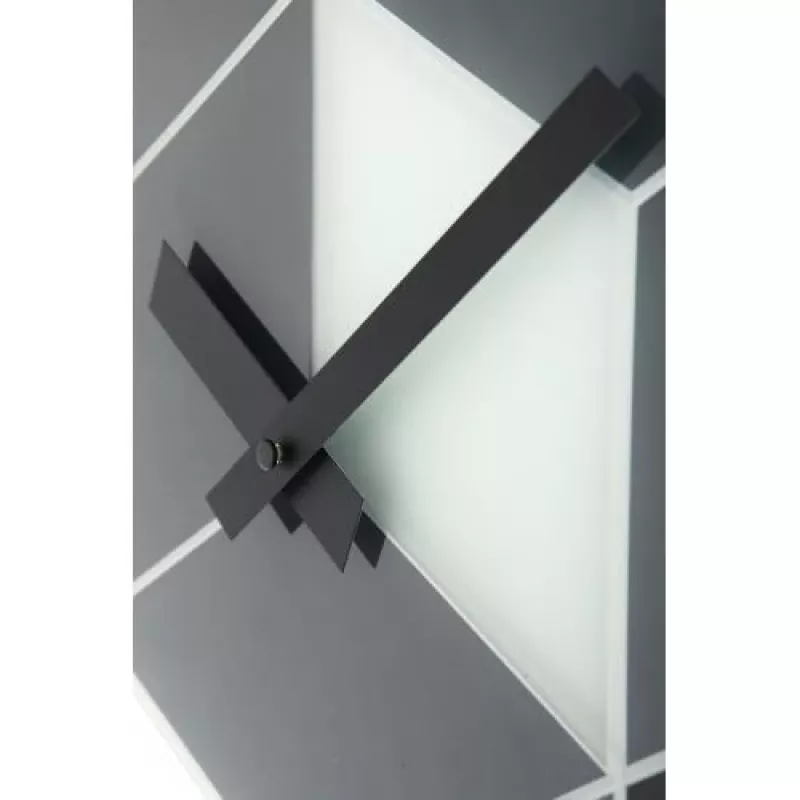 NeXtime klok 8171 Cubic, 43,5x37 cm, Sein, Must/Valge/Hall