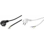 LogiLink - toitekaabel - CEE 7/7 (M) ilma pistikuta - AC 250 V - 1,5 m - must