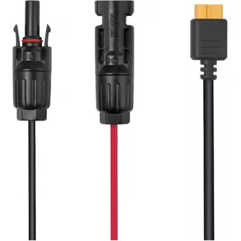 Kaabel EcoFlow LMC4-XT60I-2.5M päikesepaneelidele, XT60i pistik, 2,5 m, must/punane