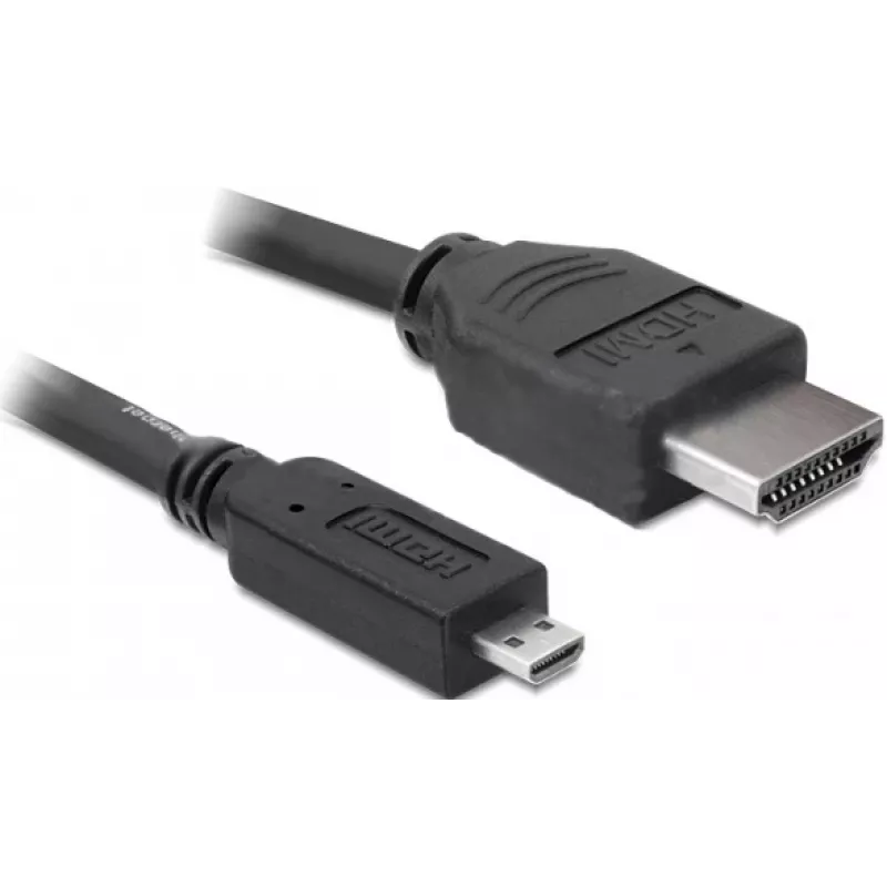 DeLOCK - Video- / helikaabel - HDMI - 32 AWG - HDMI, 19-pin (M) - 19-pin Micro-HDMI (M) - 3 m (82663)