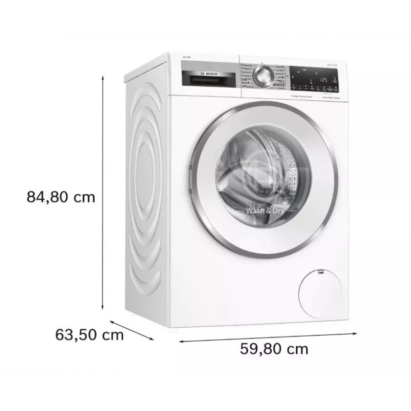 Bosch WNG254A9BY pesumasin-kuivati 10,5 kg / 6 kg 1400 p/min valge