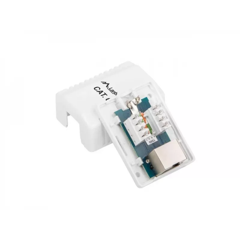 Pistikupesakarp RJ-45 valge Lanberg OS6-0001-W