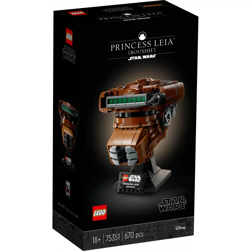 LEGO Star Wars Printsess Leia (Boushh) Kiivrikomplekt Täiskasvanutele 75351 (670 tükki)
