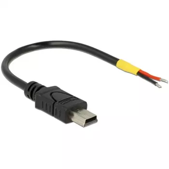 USB-kaabel DeLOCK 85251 Mini-USB B 0,1 m Must