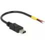 USB-kaabel DeLOCK 85251 Mini-USB B 0,1 m Must