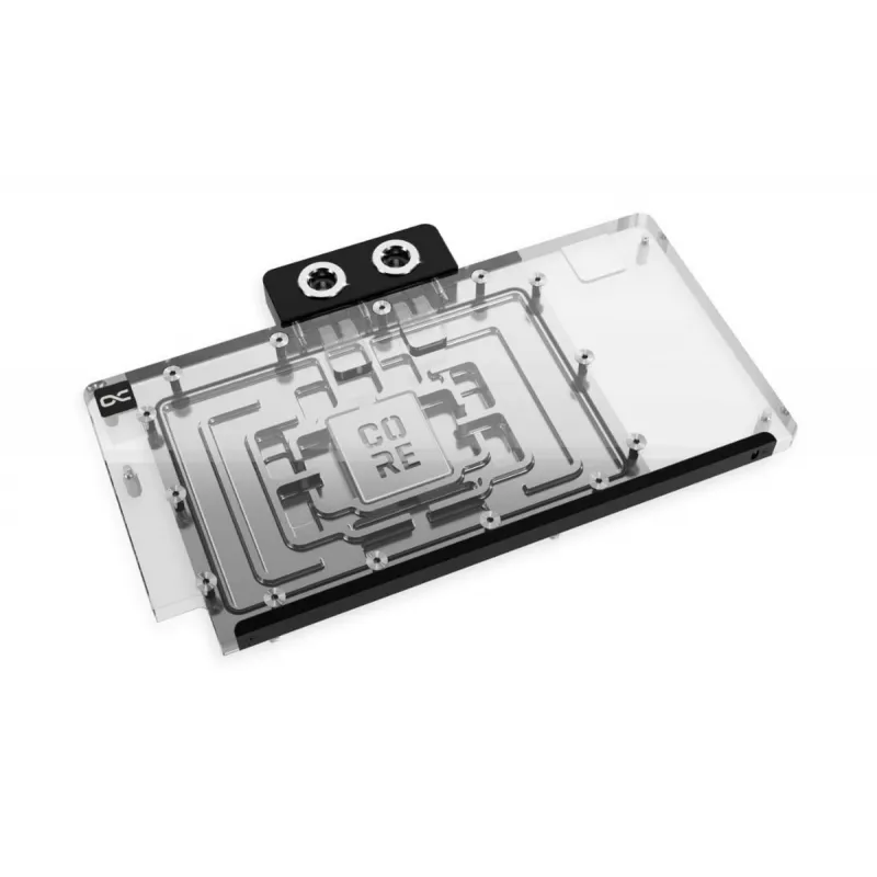 Alphacool 10270 tagakaas akrüül alumiinium kroom vask nailon must läbipaistev