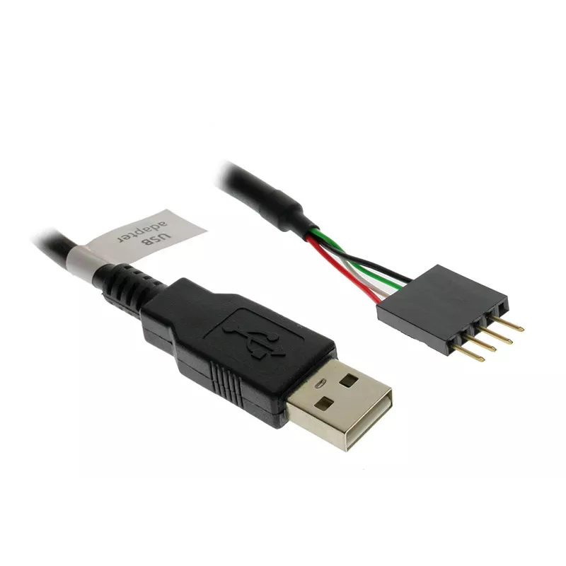 USB-kaabel Akasa 0,4 m USB A must