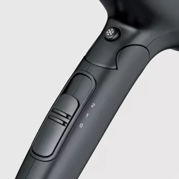 Föön SEVERIN HT 0159 — 1600 W, topeltpinge 110/220–240 V, 2 kiirust, jaheda õhu puhumine, 1,8 m juhe, must