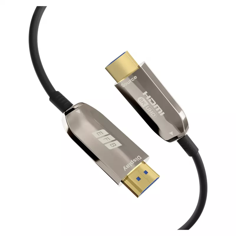 EFB Elektronik HDMI Fiiberoptiline kaabel AOC Active - digitaalne/kuva/video - 20 m (HDMI-21-00007)