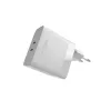 Laadija FIXED FIXC65-2C-WH Sisetingimustes AC kiirlaadimine 2x USB USB-C