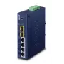 Hallatav kommutaator PLANET Industrial L2/L4 4-pordiline Gigabit Ethernet 10/100/1000