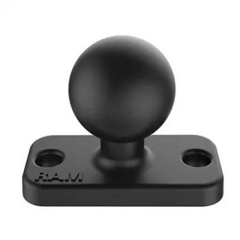 RAM Mounts RAM B Size 1 Ball and Rectangular Plate with 1.5 2-Hole Pattern (RAM-B-202U-12)