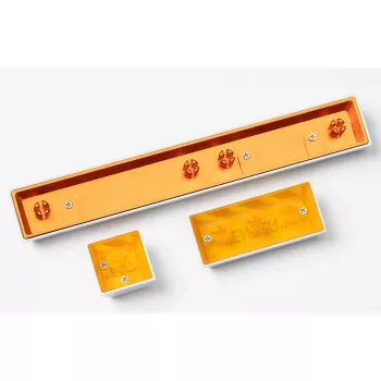 Enter Aluminum Alloy Artisan Keycap, Tastenkappe weiß/orange