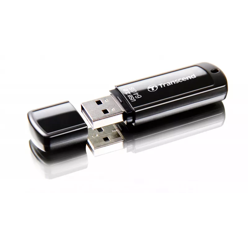 USB-mälupulk Transcend JetFlash 350 64GB, USB 2.0, must