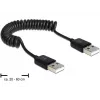 USB-kaabel DeLOCK 83239 USB 2.0 0,6 m must