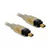 FireWire A/A-kaabel DeLOCK 1,0 m hall
