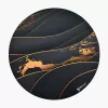 Põrandakaitse Arozzi Zona Round Floor Pad — must/kuldne, ümmargune kaitsev matt põrandale