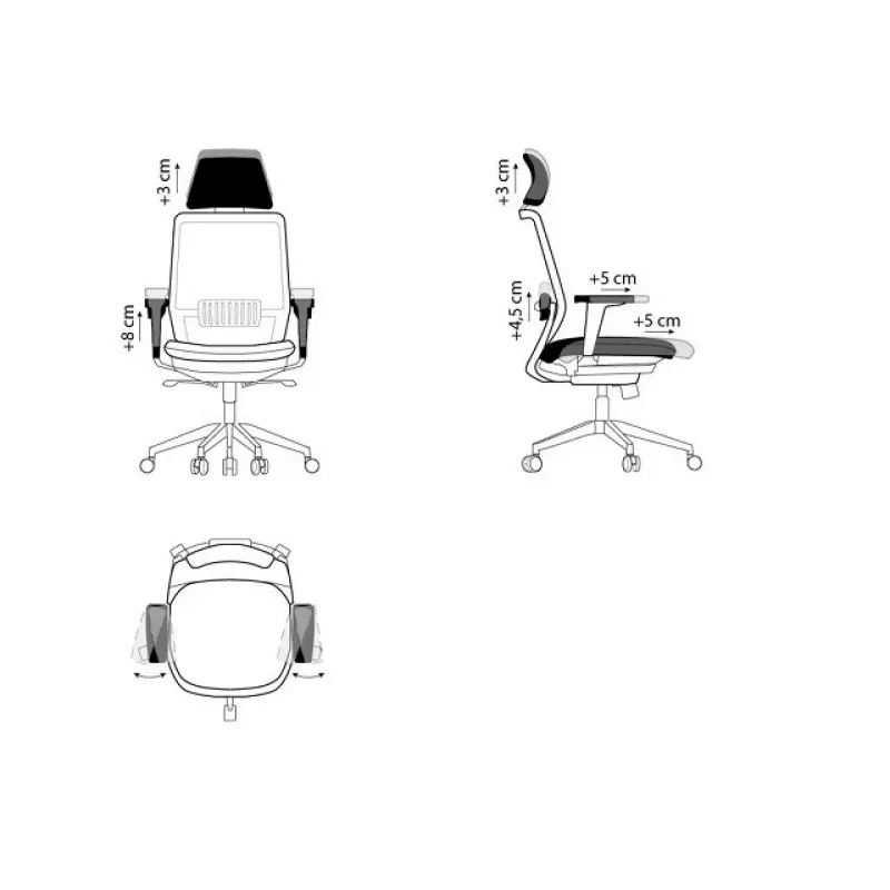 SPECTRUM Ergonoomiline kontoritool must