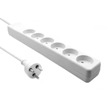 Pikendusjuhe ProXtend KIT6-KIT01W — 6‑pesaline liigpingekaitsega, valge