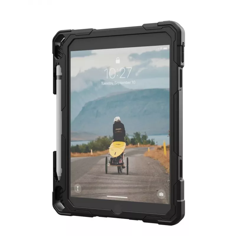 Tahvelarvuti kaitseraam Urban Armor Gear Plasma Healthcare Apple iPad 10.9 tolli (10. põlvkond, 2022) jaoks — 27,7 cm, alusrežiim, 0,49 kg