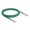 DeLOCK võrgukaabel RJ45 Cat.6A pistik pistikusse 3 m roheline