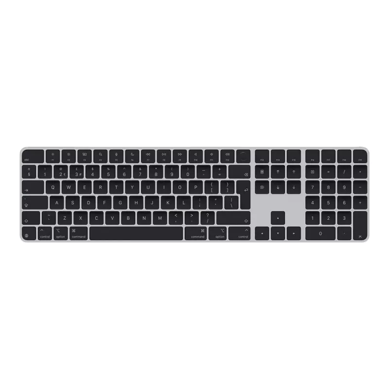 APPLE Magic Keyboard koos Touch ID ja numbriklahvistikuga Mac mudelitele Apple räniga - Briti inglise keel - Mustad klahvid