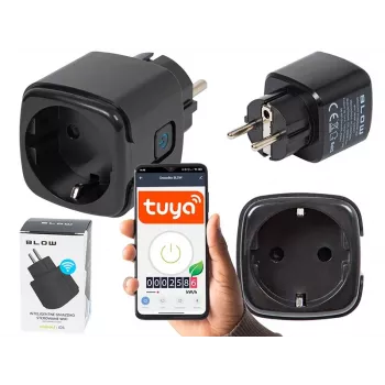 BLOW TUYA V3 nutipesa, WiFi-juhitav 16A, ühe pistikupesaga, kaugjuhtimisega SISSE/VÄLJA
