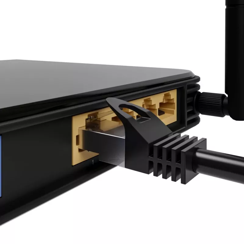 Võrgukaabel Extralink LAN Patchcord Kat.5e RJ-45 F/UTP 0.5 m must