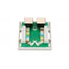 Surface-mount võrk socket Extralink EX.9649 — 2x RJ45 Cat5e STP