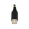 StarTech.com 2 jala (60cm) 2-pordiline USB-jadaliidese adapterkaabel, vahetatavad DB9 kruvid/mutrid, COM-i säilitus, USB-A – DB9 RS232, FTDI, 4. taseme ESD kaitse, Windows/macOS/ChromeOS/Linux – vastupidav TPE-konstruktsioon