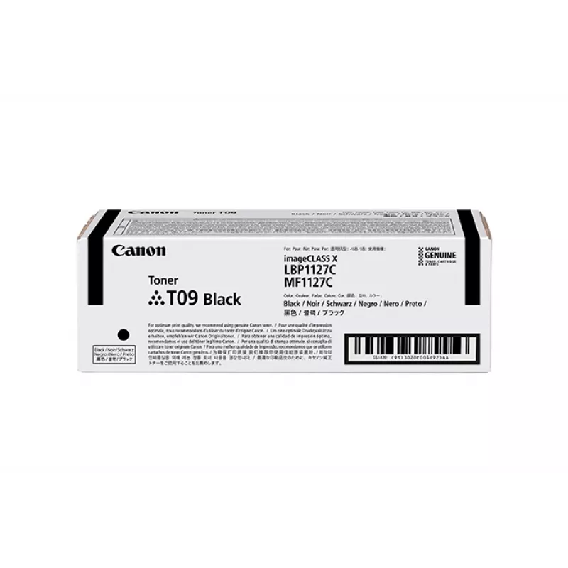 Canon TONER T09 BK toonerikassett 1 tk Originaal Must