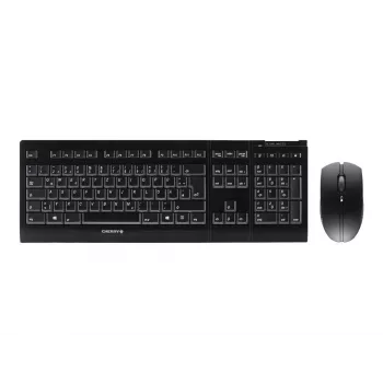 CHERRY B.UNLIMITED 3.0 klaviatuur Hiir kaasas Kontor RF Juhtmevaba Saksa Must